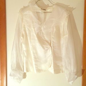 Vintage Lori Max New York White Blouse